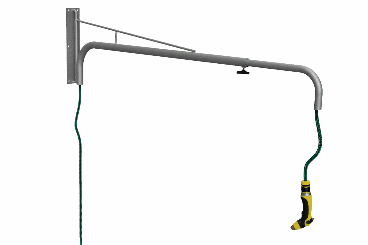 Paardendouche met zwenkarm