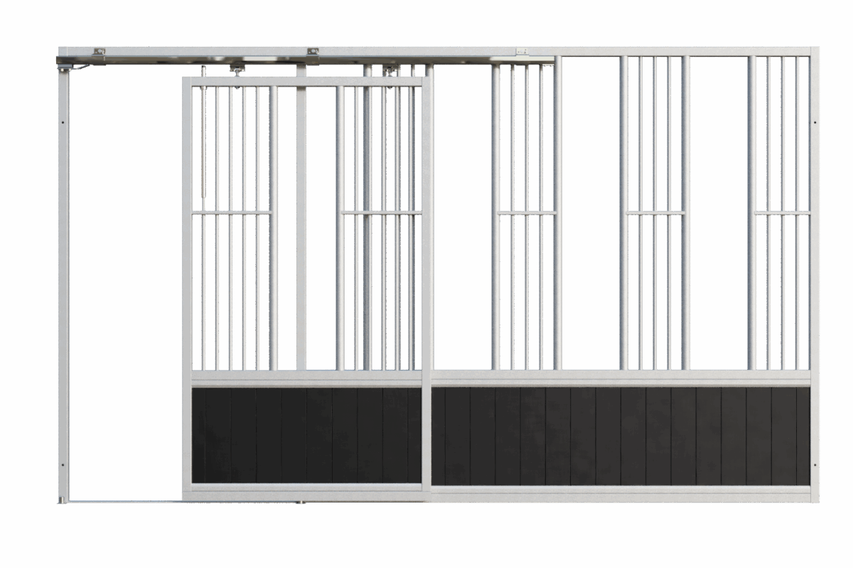 Voerwand Premium met schuifdeur en 5 voerplekken