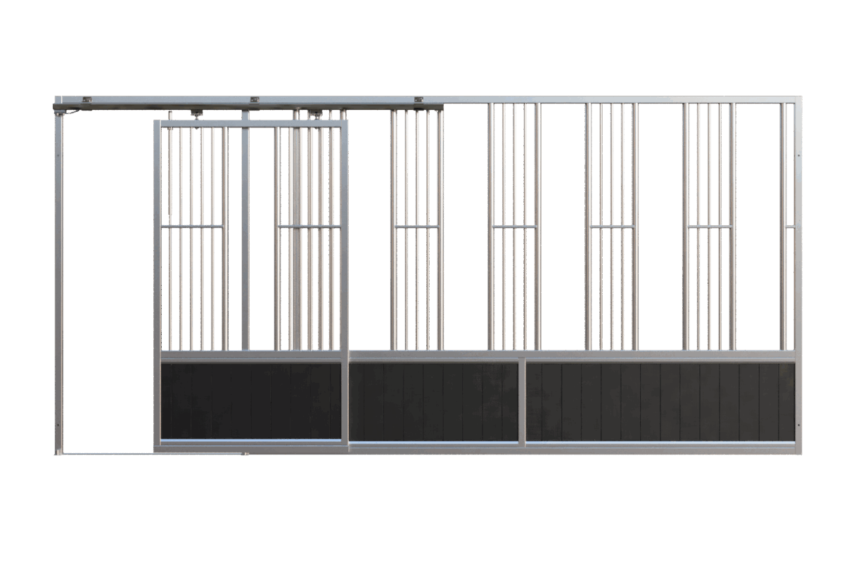 Voerwand Premium met schuifdeur en 7 voerplekken